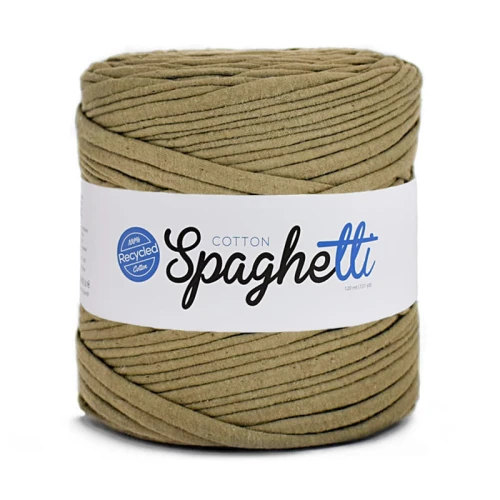 T-shirt Yarn Cotton Spaghetti / jasna oliwka
