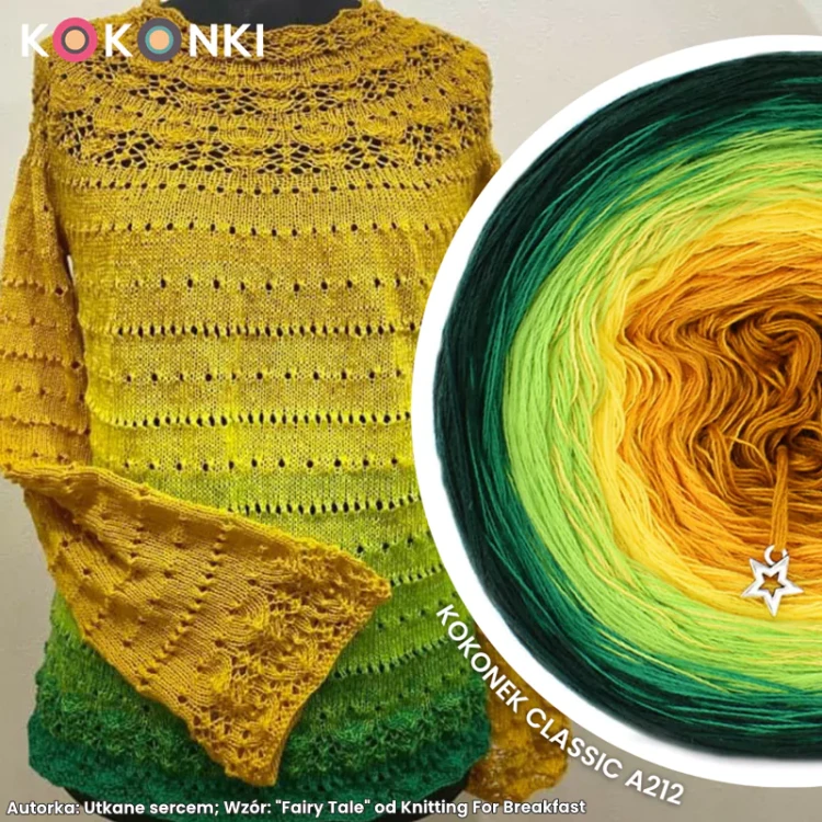 Autorka: Utkane sercem; Wzór: "Fairy Tale" od Knitting For Breakfast