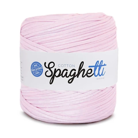 T-shirt Yarn Cotton Spaghetti / perłowy róż