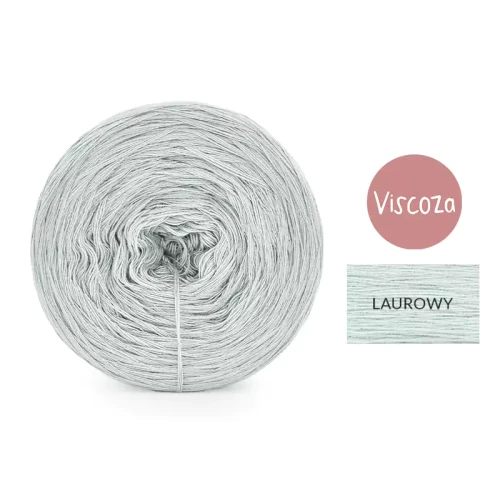 KOKONEK Viscoza - laurowy, 3 nitki, 1200 m, 225g - GOTOWY