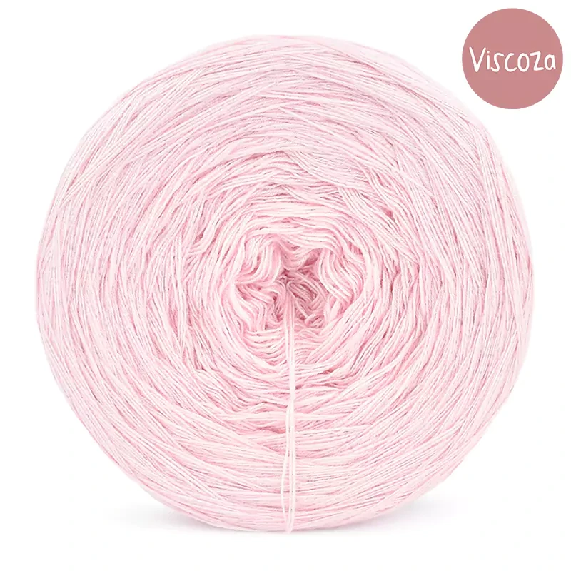 KOKONEK Viscoza - baby pink, 3 nitki, 1200 m, 225g - GOTOWY