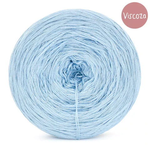 Włóczka KOKONKI Viscoza - baby blue / 3 nitki / 1200 m / 225g - GOTOWY