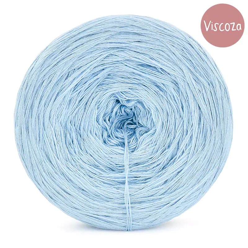 KOKONEK Viscoza - baby blue, 3 nitki, 1200 m, 225g - GOTOWY