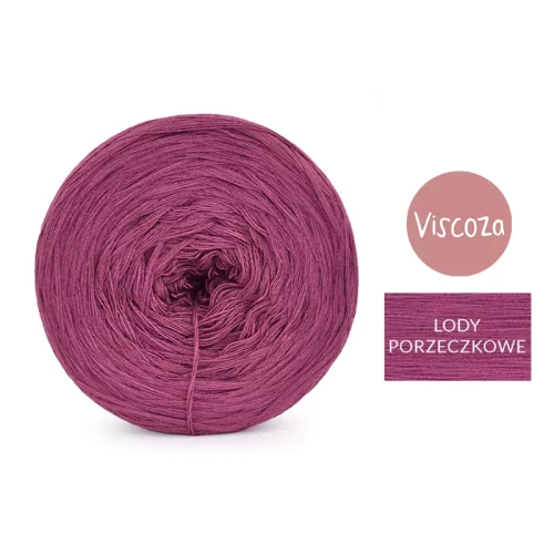 KOKONEK Viscoza - lody porzeczkowe, 3 nitki, 1200 m, 225g - GOTOWY
