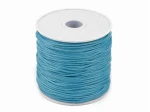Sznurek bawełniany woskowany 1mm / 20m / lazurowy / 310030