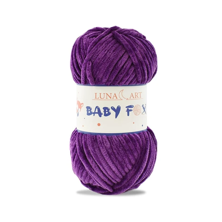 Włóczka Luna Art Baby Fox 100-16 / fiolet / zamiennik Dolphin Baby