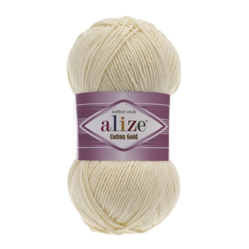 Włóczka Alize Cotton Gold 01 / naturalny / 100g