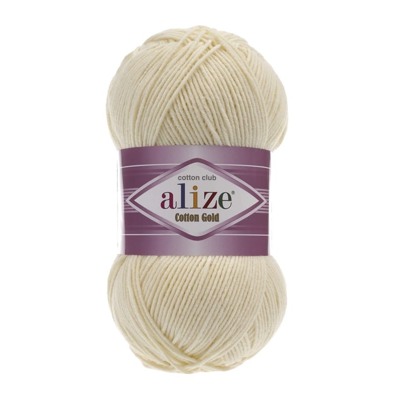 Włóczka Alize Cotton Gold 01 / naturalny / 100g