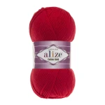 Włóczka Alize Cotton Gold 56 / czerwień / 100g