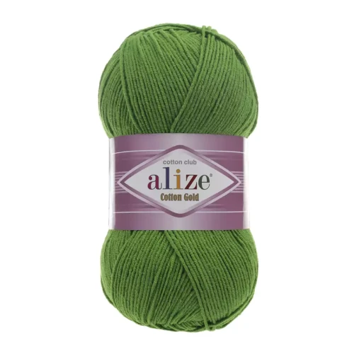 Włóczka Alize Cotton Gold 126 / zieleń / 100g