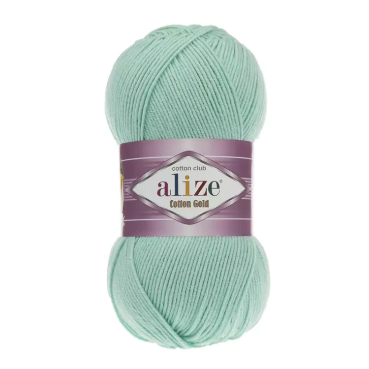 Włóczka Alize Cotton Gold 15 / mięta / 100g