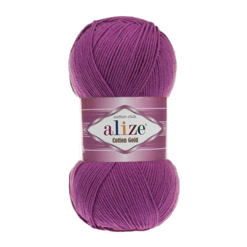 Włóczka Alize Cotton Gold 122 / fiolet / 100g