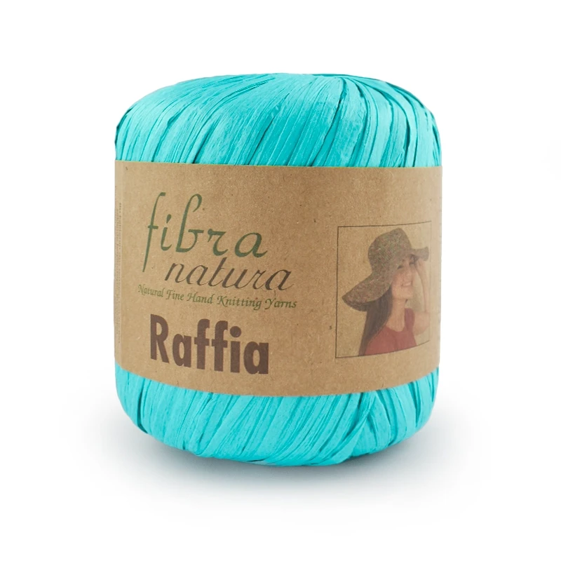 Włóczka Fibranatura Raffia 116-09 / rafia papierowa / turkus