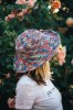 Włóczka Stenli Raffia Multi 14 / rafia papierowa / koral, brzoskwinia, niebieski
