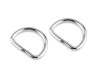 Półkole metalowe 20mm / nikiel / 26x19x3 mm / 10 szt. / 750706