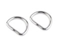 Półkole metalowe 20mm / nikiel / 26x19x3 mm / 10 szt. / 750706