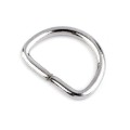 Półkole metalowe 20mm / nikiel / 26x19x3 mm / 10 szt. / 750706
