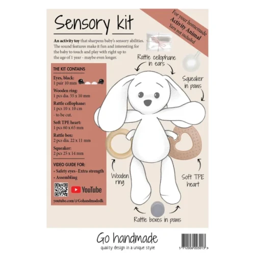 Zestaw sensoryczny / szydełko / Go handmade Activity Animal
