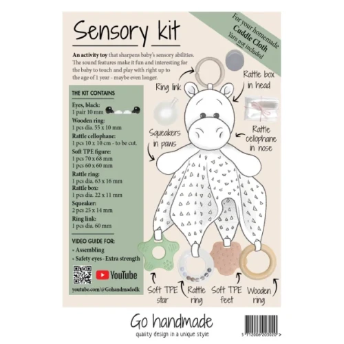 Zestaw sensoryczny / szydełko / Go handmade Cuddle Cloth