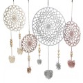 Zestaw metalowych obręczy Go handmade / biel / koło / 15,20,25,30 cm / 4 szt.