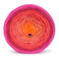 KOKONEK B187 "motek Dagmary" - Ultra róż/magenta/koral/papaja/mango/intensywny pomarańcz
