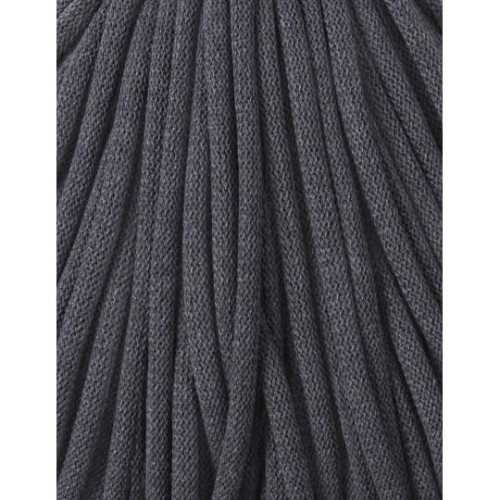Sznurek pleciony bawełniany Bobbiny Jumbo / Grafitowy / Charcoal / 9mm / 100m