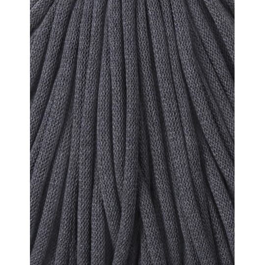 Sznurek pleciony bawełniany Bobbiny Jumbo / Grafitowy / Charcoal / 9mm / 100m