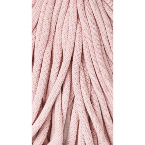 Sznurek pleciony bawełniany Bobbiny Jumbo / Pastelowy Róż / Patel Pink / 9mm / 100m