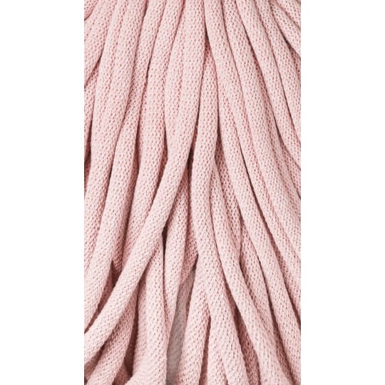 Sznurek pleciony bawełniany Bobbiny Jumbo / Pastelowy Róż / Patel Pink / 9mm / 100m