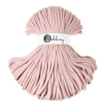 Sznurek pleciony bawełniany Bobbiny Jumbo / Pastelowy Róż / Patel Pink / 9mm / 100m  