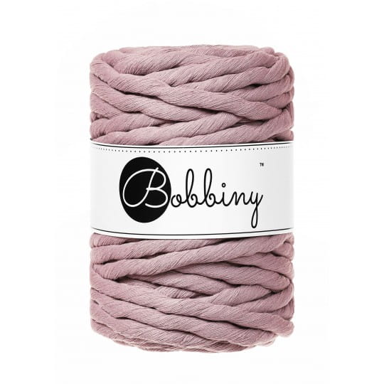 Sznurek skręcany bawełniany Bobbiny Macrame Cord / Wrzosowy / Mauve / 9mm / 30m