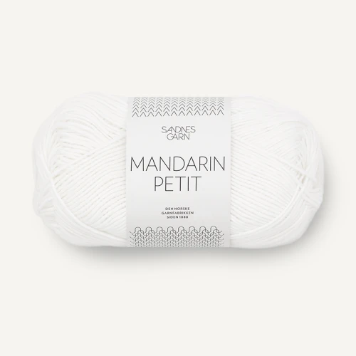 Włóczka Sandnes Garn Mandarin Petit 1001 / biel