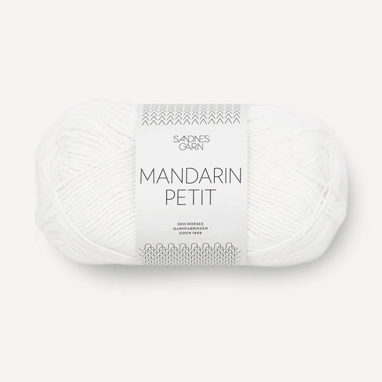 Włóczka Sandnes Garn Mandarin Petit 1001 / biel