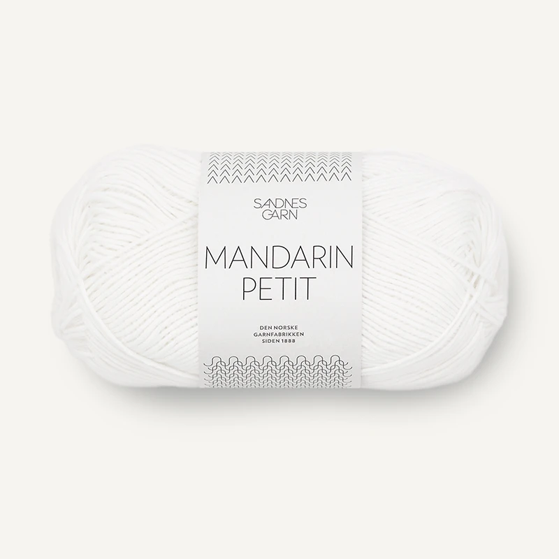 Włóczka Sandnes Garn Mandarin Petit 1001 / biel