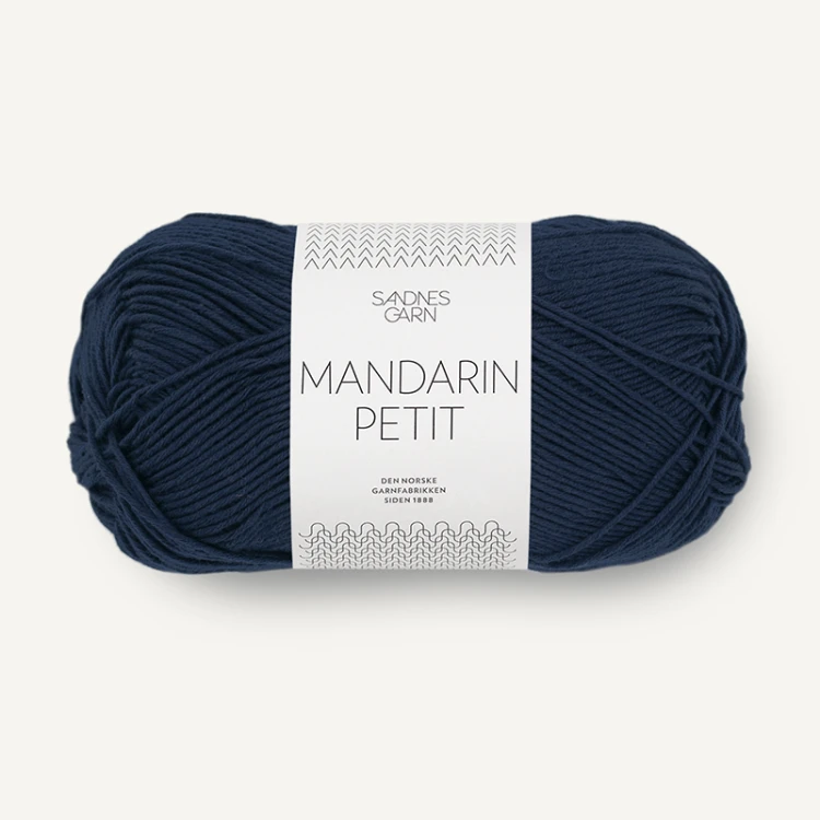 Włóczka Sandnes Garn Mandarin Petit 6073 / zgaszony granat