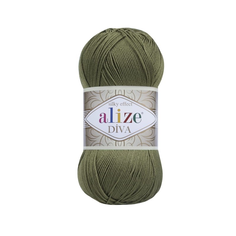 Włóczka Alize Diva - 273 ciemna oliwka
