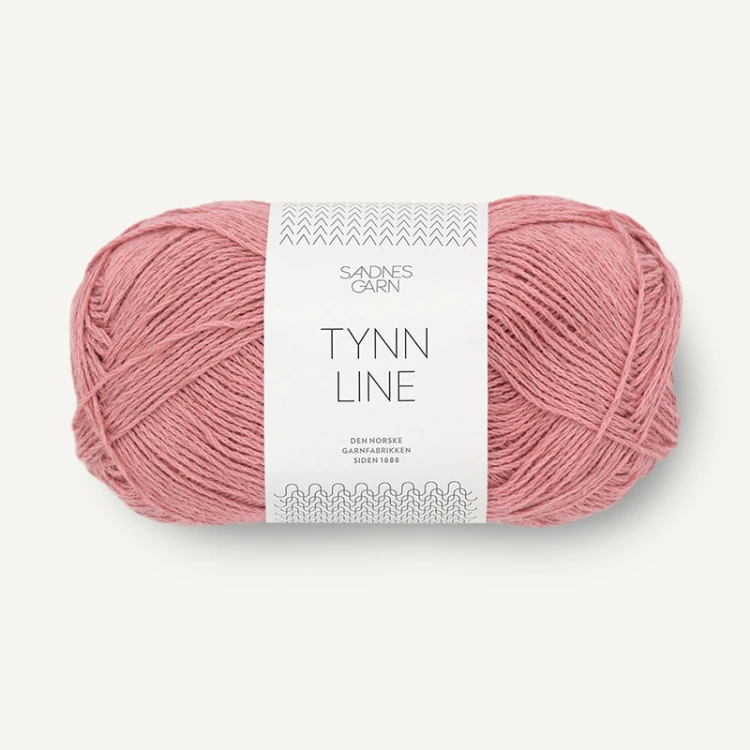 1Włóczka Sandnes Garn Tynn Line 4323 / jasna malwa