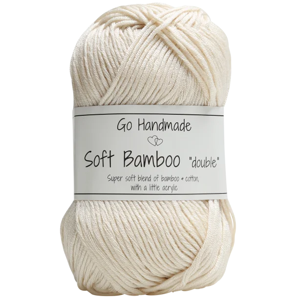 Włóczka Go Handmade Soft Bamboo "double" / 17751 złamana biel