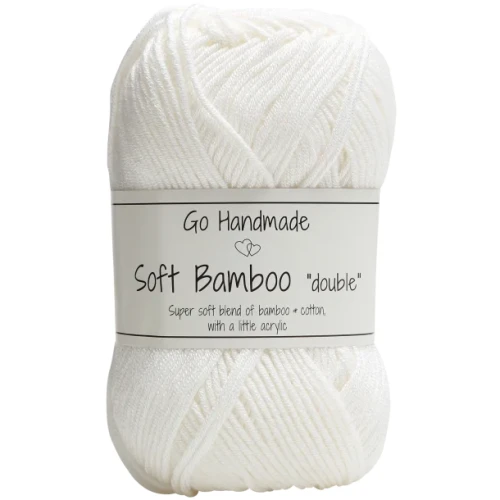 Włóczka Go Handmade Soft Bamboo "double" / 17750 biel