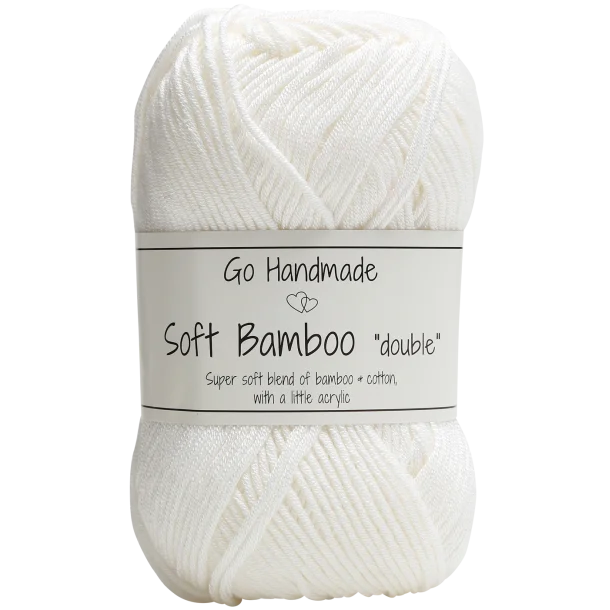 Włóczka Go Handmade Soft Bamboo "double" / 17750 biel