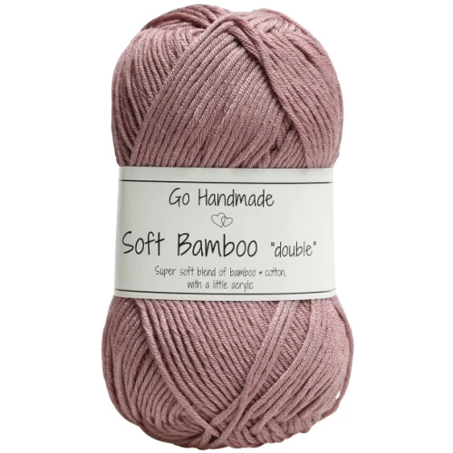 Włóczka Go Handmade Soft Bamboo "double"  / 17756 brudny róż
