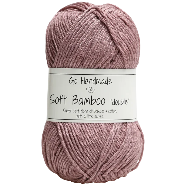Włóczka Go Handmade Soft Bamboo "double"  / 17756 brudny róż