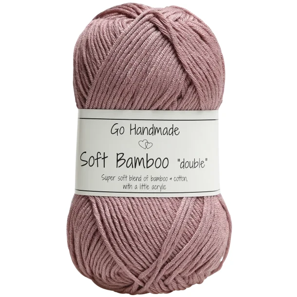 Włóczka Go Handmade Soft Bamboo "double"  / 17756 brudny róż