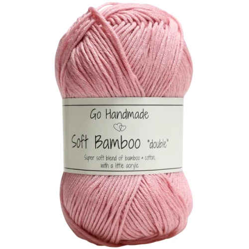 Włóczka Go Handmade Soft Bamboo "double" / 17758 jasny róż