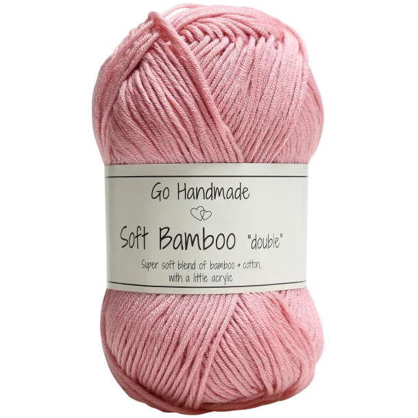Włóczka Go Handmade Soft Bamboo "double" / 17758 jasny róż