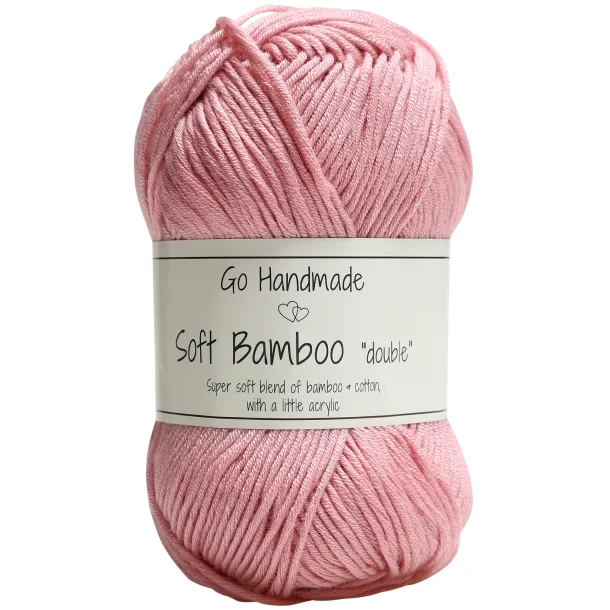 Włóczka Go Handmade Soft Bamboo "double" / 17758 jasny róż