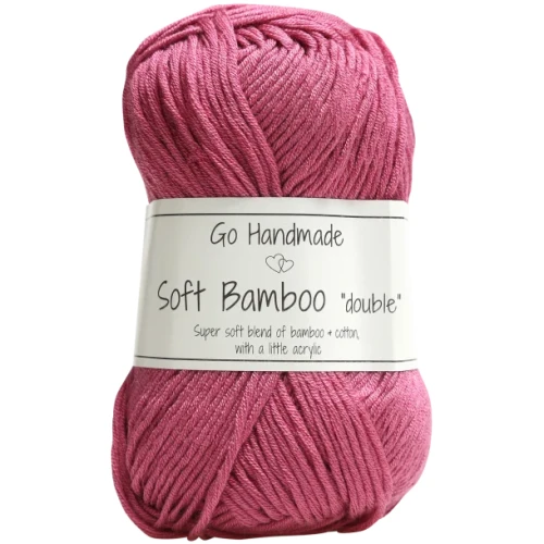 Włóczka Go Handmade Soft Bamboo "double" / 17759 róż