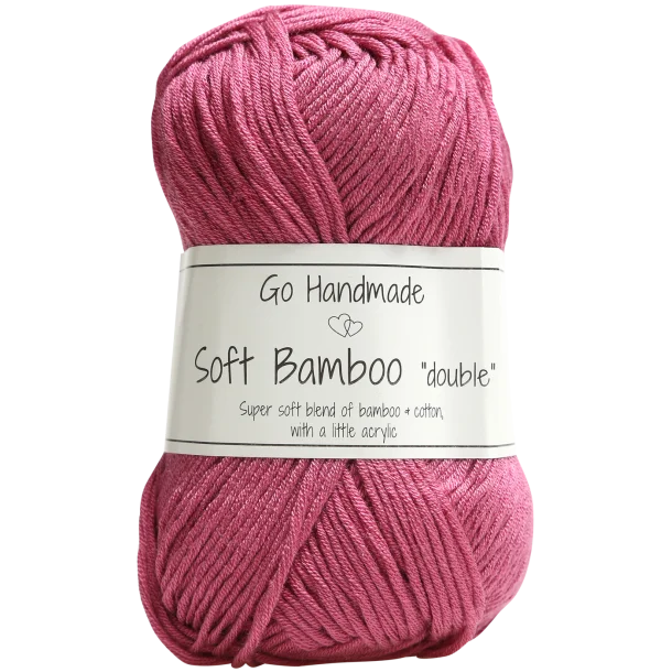 Włóczka Go Handmade Soft Bamboo "double" / 17759 róż