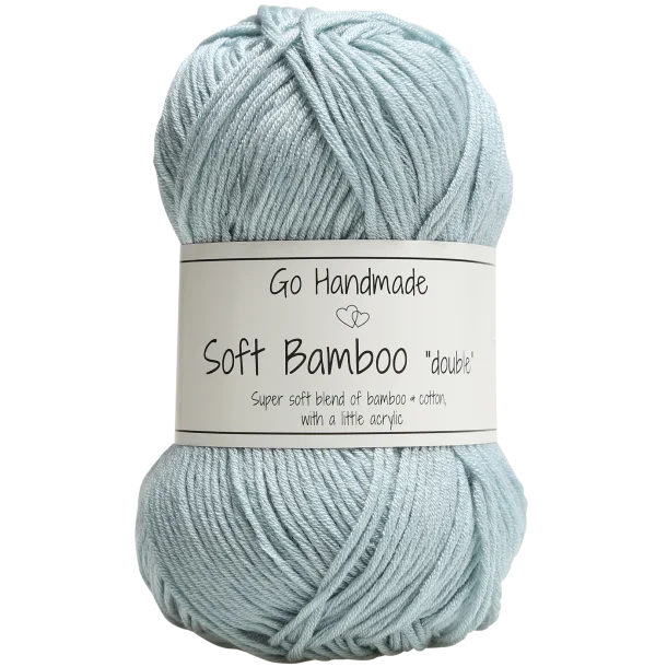 Włóczka Go Handmade Soft Bamboo "double" / 17762 lazurowy błękit