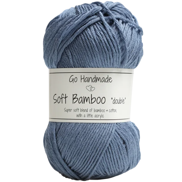 Włóczka Go Handmade Soft Bamboo "double" / 17763 jeansowy niebieski